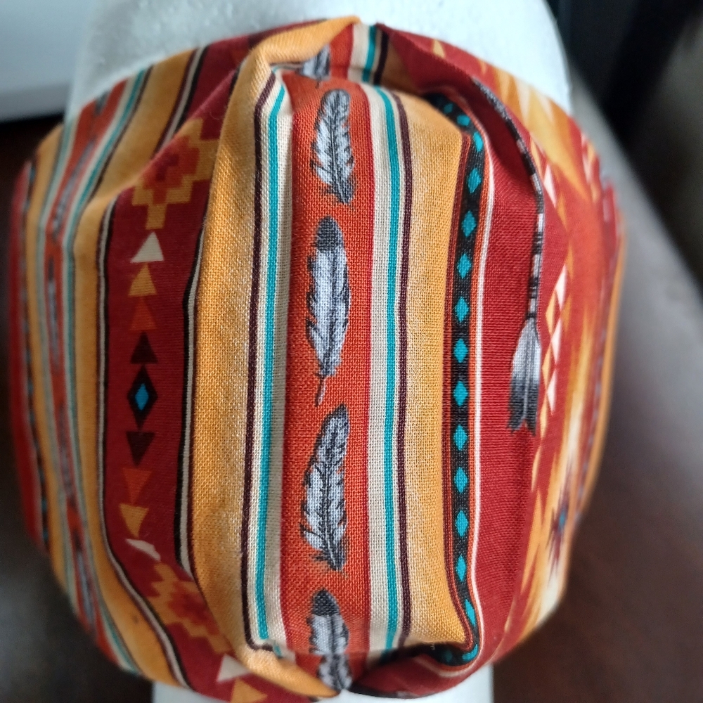 Men's Aztec Boho Tribal Western Motif Cotton Facemask - Picture 4 of 4